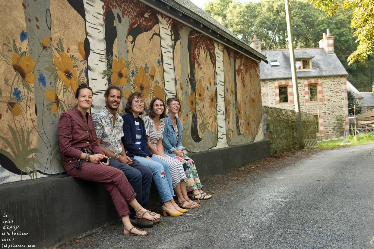 À Binic, une fresque de l’artiste Camille Carmona habille la Coopérative des possibles